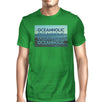 Oceanholic Photography Mens Green Tee Perfect Summer Cotton Top