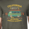 California Beaches Endless Summer Mens Dark Grey Shirt