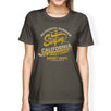 Authentic Summer Surfing California Womens Dark Grey Shirt