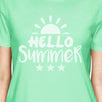 Hello Summer Sun Womens Mint Shirt