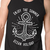 Enjoy The Summer Ocean Holiday Mens Black Tank Top