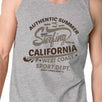 Authentic Summer Surfing California Mens Grey Tank Top