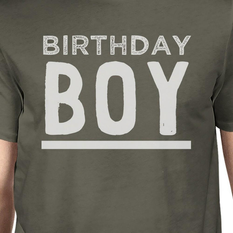 Birthday Boy Mens Dark Grey Shirt