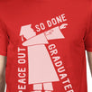 Graduated Dab Dance Mens Red Shirt