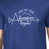 And So The Adventure Begins Mens Royal Blue Shirt