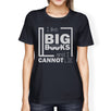 I Like Big Books Cannot Lie Womens Navy Shirt