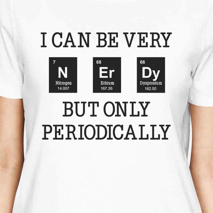 Nerdy Periodically Womens White Shirt
