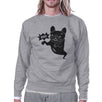 Boo French Bulldog Ghost Grey SweatShirt