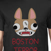 Boston Terror Terrier Mens Black Shirt