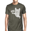 Boo French Bulldog Ghost Mens Dark Grey Shirt