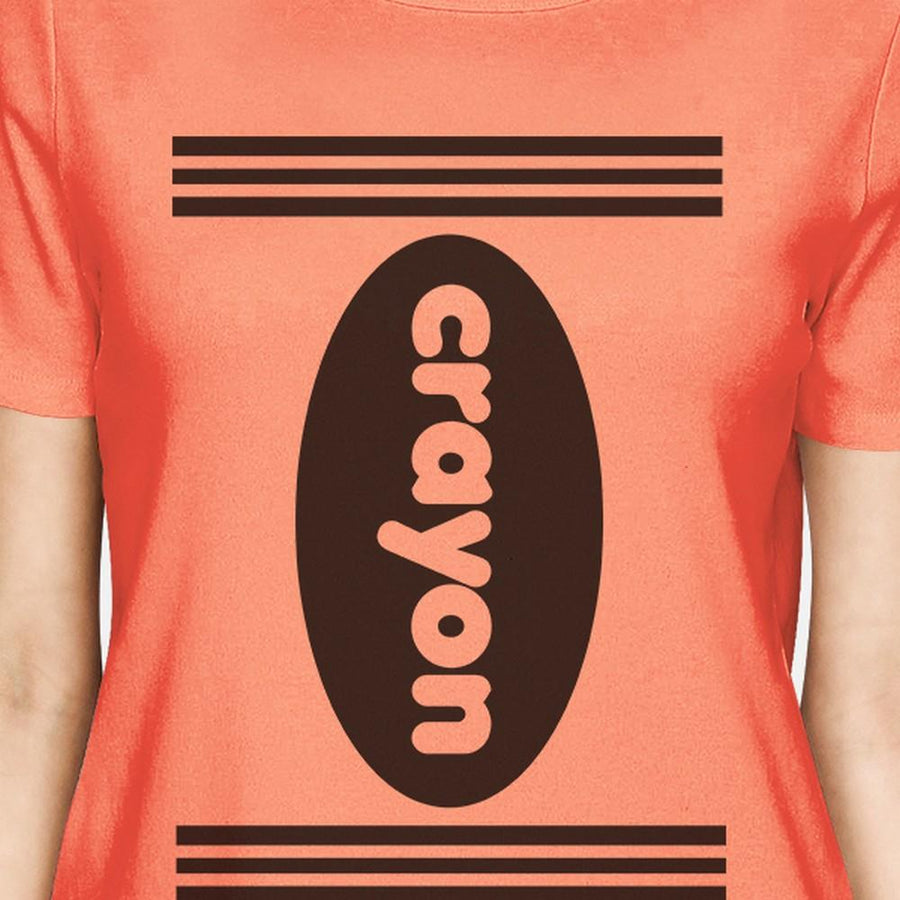 Crayon Womens Peach Shirt