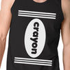 Crayon Mens Black Tank Top
