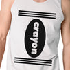 Crayon Mens White Tank Top