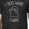 I Boo What I Want Ghost Mens Black Shirt