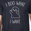 I Boo What I Want Ghost Mens Navy Shirt