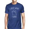 I Boo What I Want Ghost Mens Royal Blue Shirt