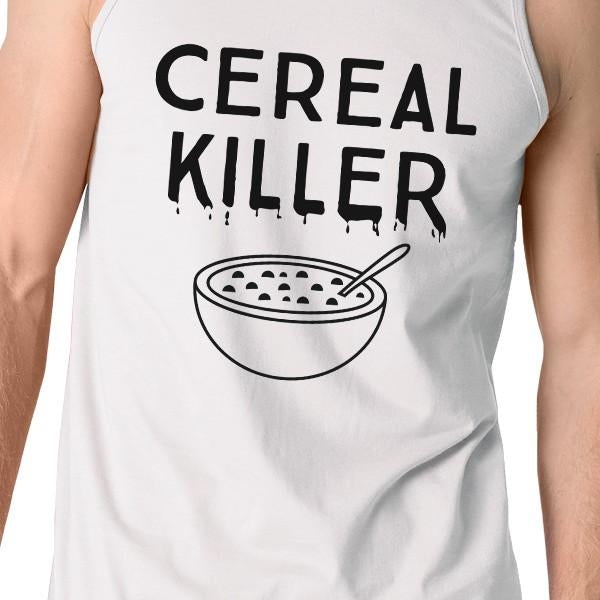 Cereal Killer Mens White Tank Top