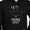 Let's Hang Out Bat Black Hoodie