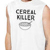 Cereal Killer Mens White Muscle Top