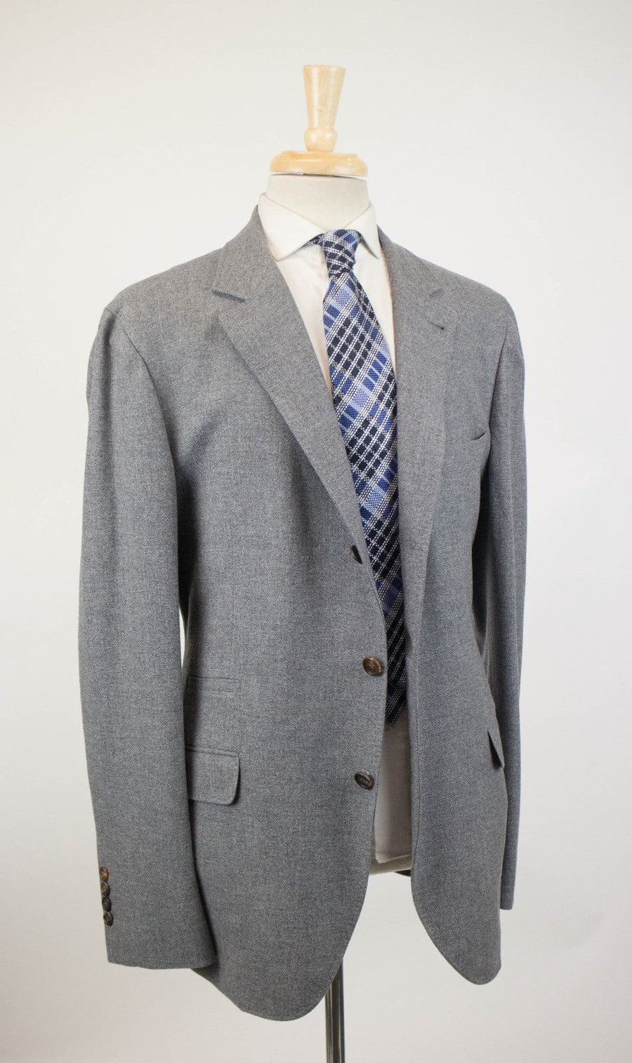 Cashmere Blend 3/2 Button Sport Coat - Gray
