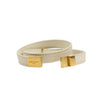 Lambskin Opyum Double Wrap Bracelet - Beige