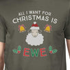 All I Want For Christmas Is Ewe Mens Dark Grey Shirt
