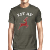 Lit Af Mens Dark Grey Shirt