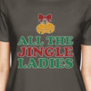 All The Jingle Ladies Womens Dark Grey Shirt