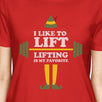 I Like To Lift Lifting Is My Favorite Womens Red Shirt