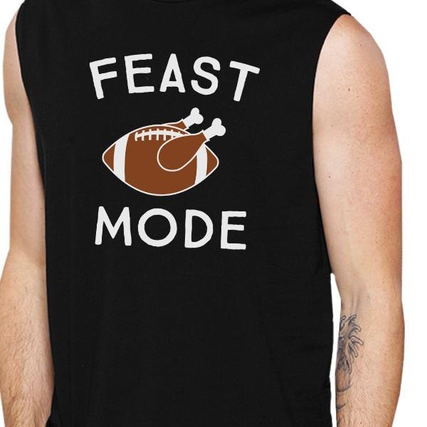 Feast Mode Mens Black Muscle Top