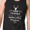 Have Yourself A Merry Little Christmas Mens Black Tank Top