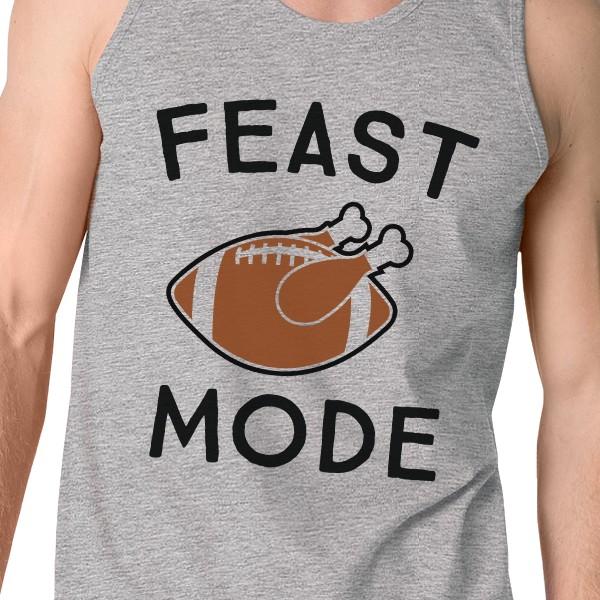 Feast Mode Mens Grey Tank Top