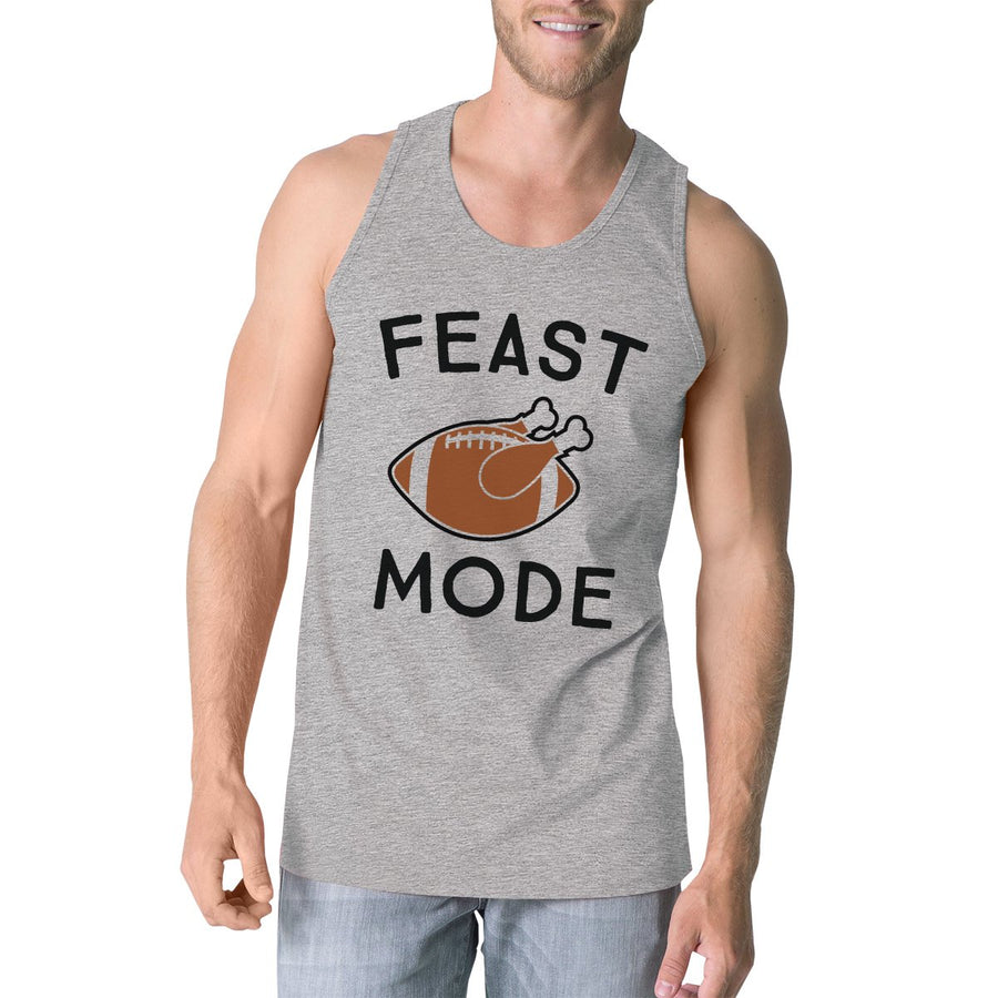 Feast Mode Mens Grey Tank Top
