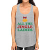 All The Jingle Ladies Womens Grey Tank Top