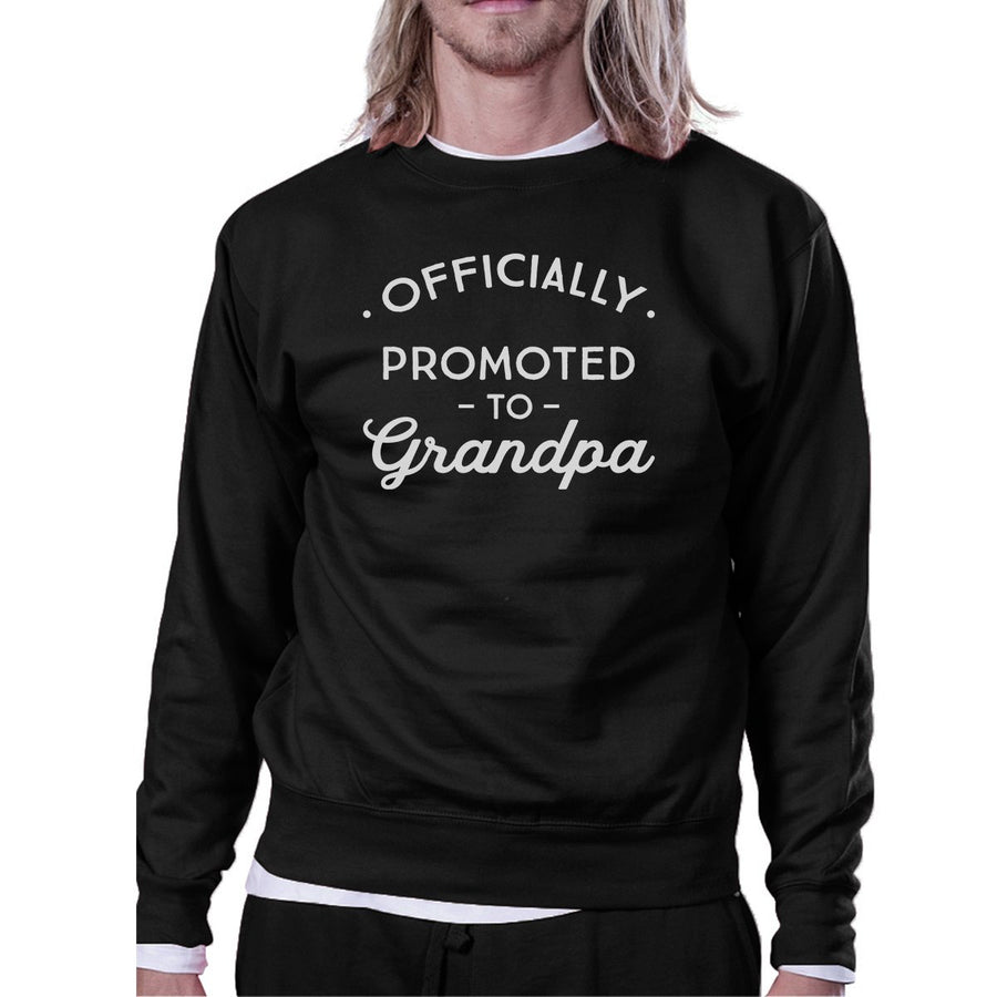 Officially Promoted To Grandpa Black Sweatshirt