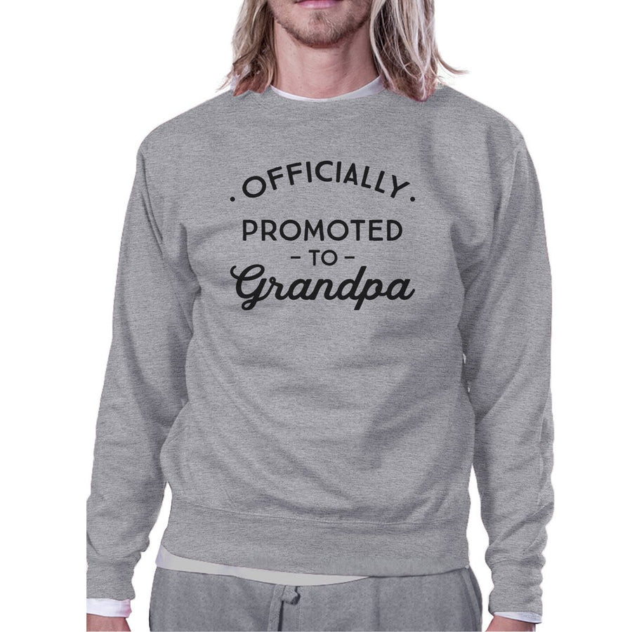 Officially Promoted To Grandpa Grey Sweatshirt