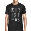 Christmas Letters Mens Black Shirt