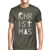 Christmas Letters Mens Dark Grey Shirt