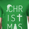 Christmas Letters Mens Green Shirt