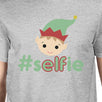 Hashtag Selfie Elf Mens Grey Shirt