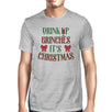 Drink Up Grinches It's Christmas Mens Grey Shirt