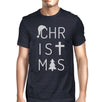 Christmas Letters Mens Navy Shirt