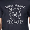 Bearry Christmas Bear Mens Navy Shirt