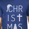 Christmas Letters Mens Royal Blue Shirt