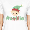 Hashtag Selfie Elf Womens White Shirt