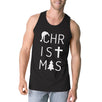 Christmas Letters Mens Black Tank Top