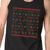 My Ugly Sweater Pattern Mens Black Tank Top