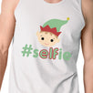 Hashtag Selfie Elf Mens White Tank Top