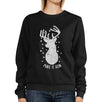 Make It Rein Vintage Reindeer Black Sweatshirt