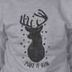 Make It Rein Vintage Reindeer Grey Sweatshirt
